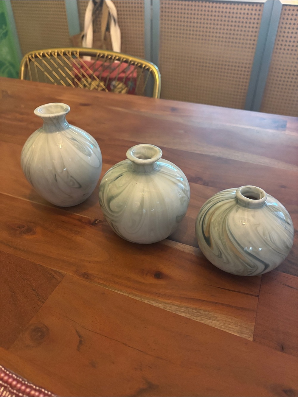 Set of 3 bud vases